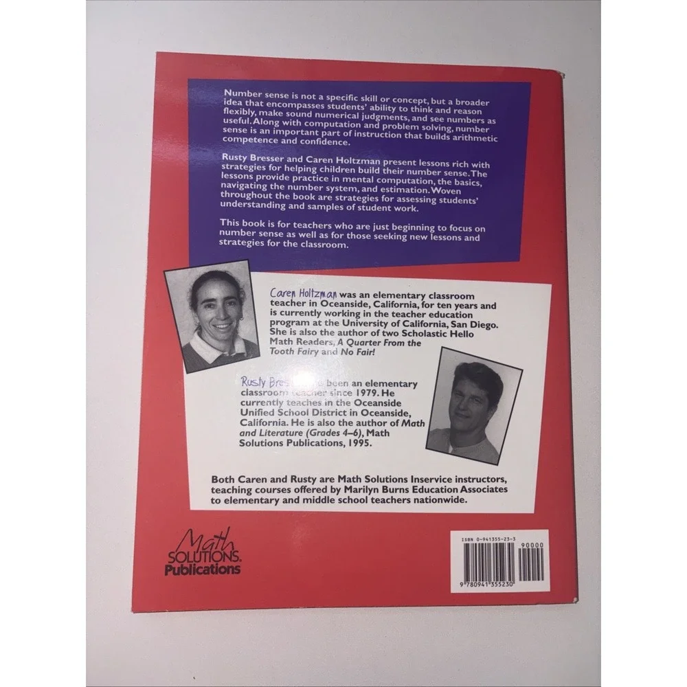 Developing Number Sense, Grades 3-6 - Paperback By Rusty Bresser - VERY GOOD